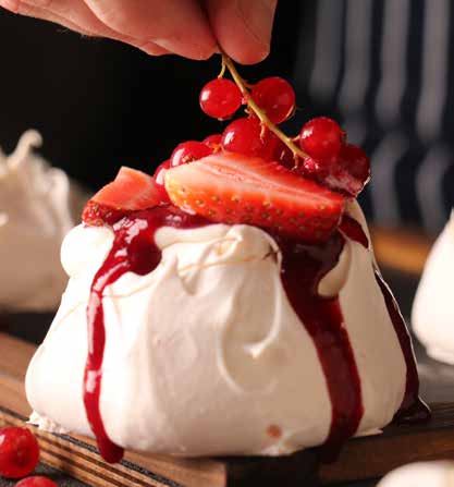 Pavlova à la fraise